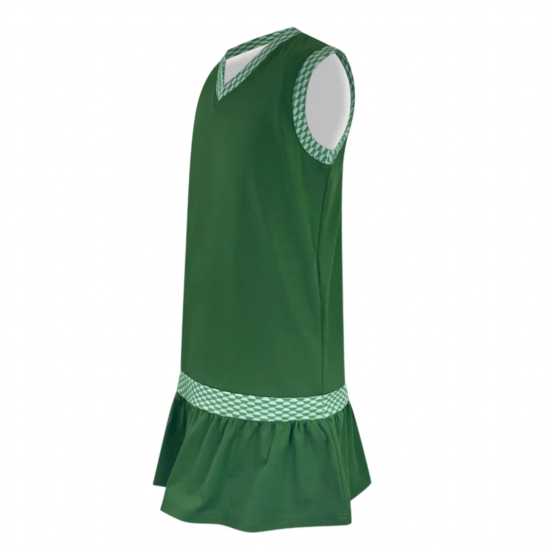 Marie Birdie Girls Love Street Dress - Green Hex