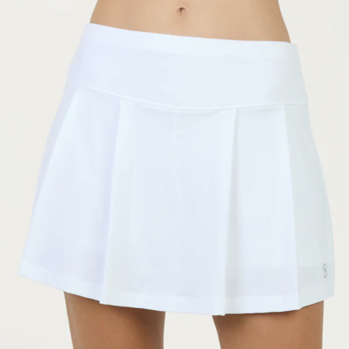 Sofibella Bliss 14" Pleated Skort - White