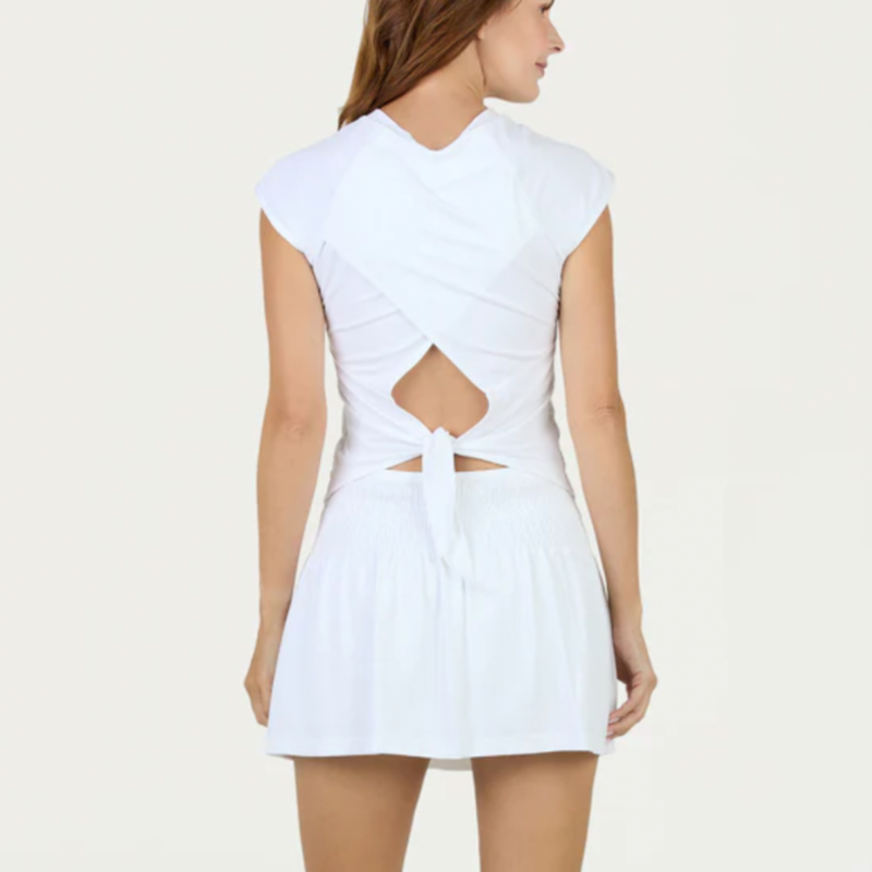 Sofibella Bliss Cap/S Tie Top - White