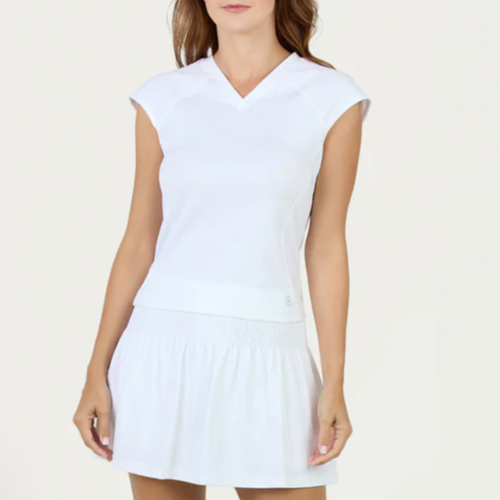 Sofibella Bliss Cap/S Tie Top - White