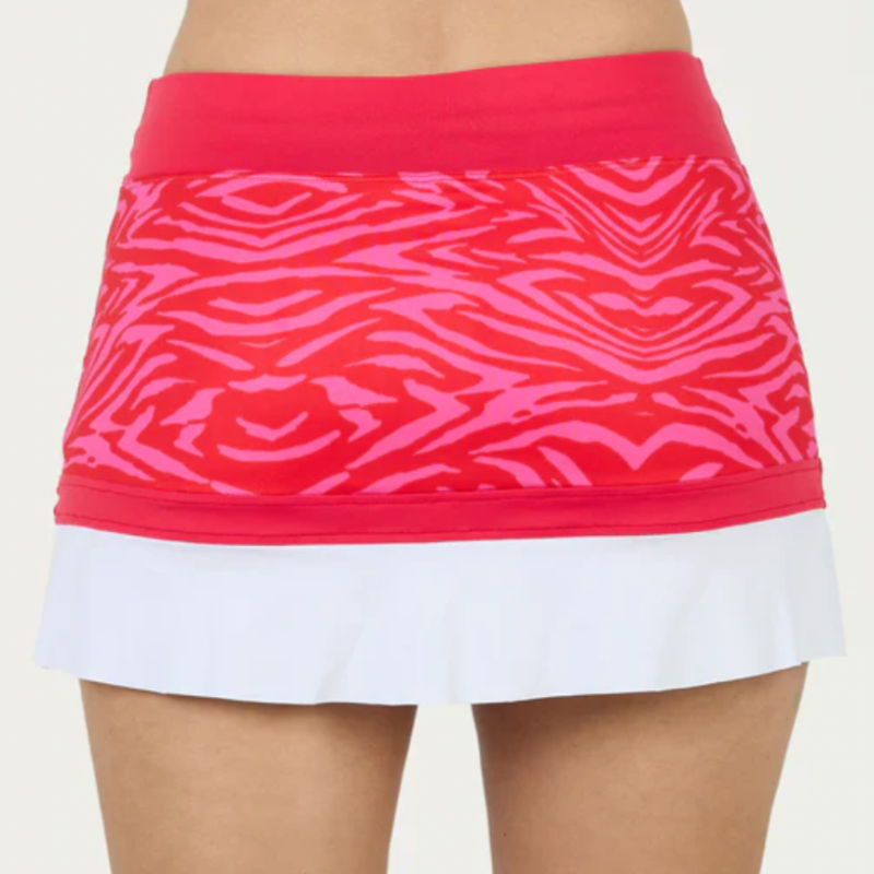 Sofibella Serendipity 12" Skort - Pink/ White Pleats