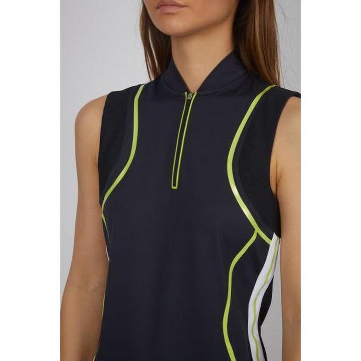 Sportalm Indiasos S/L Dress - Black/Lime