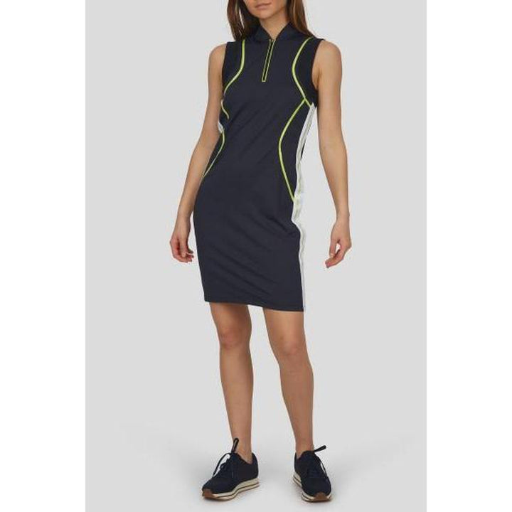 Sportalm Indiasos S/L Dress - Black/Lime