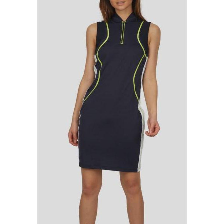 Sportalm Indiasos S/L Dress - Black/Lime