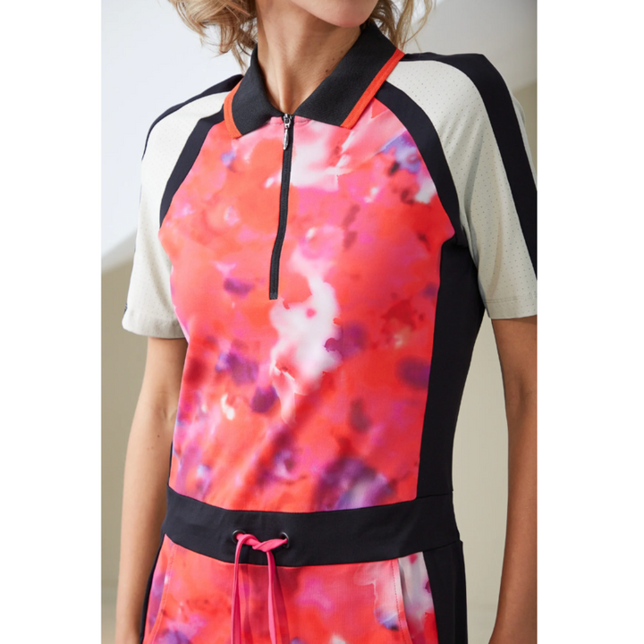 Sportalm Sorrow S/S Printed Dress - Fuchsia