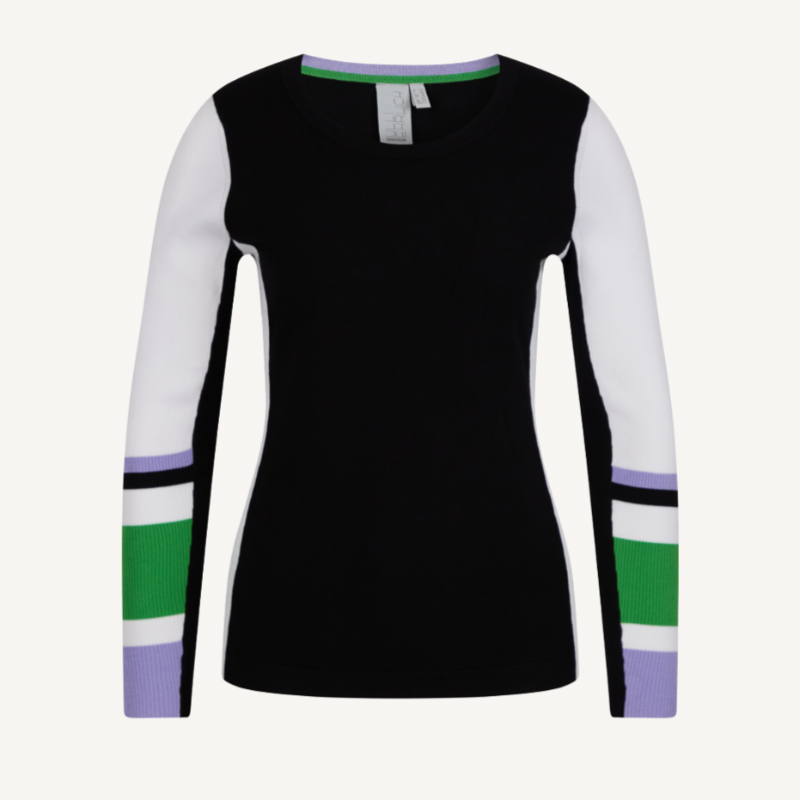 Sportalm Tallulah Colorblock Sweater - Kelly Green