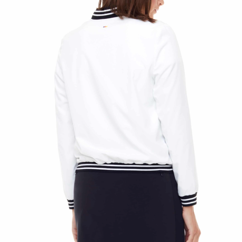 Swing Control Cloud Bomber Jacket - White