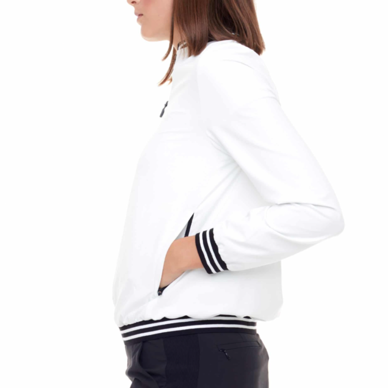 Swing Control Cloud Bomber Jacket - White