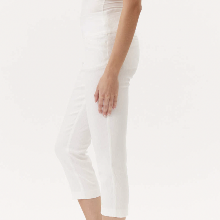 Swing Control Crop Pants (24")- Ivory Jacquard