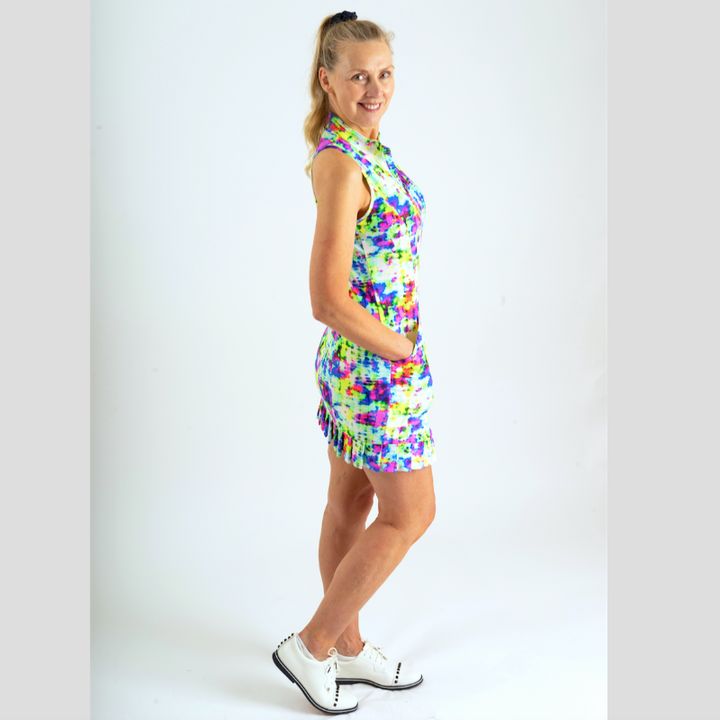 Tzu Tzu Shiloh Dress - Aura (Multi-Colour)