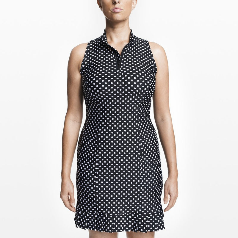 Tzu Tzu Shiloh Dress - Black Dotty