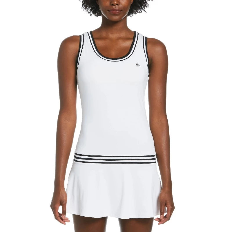 Penguin S/L Tennis Dress - Bright White