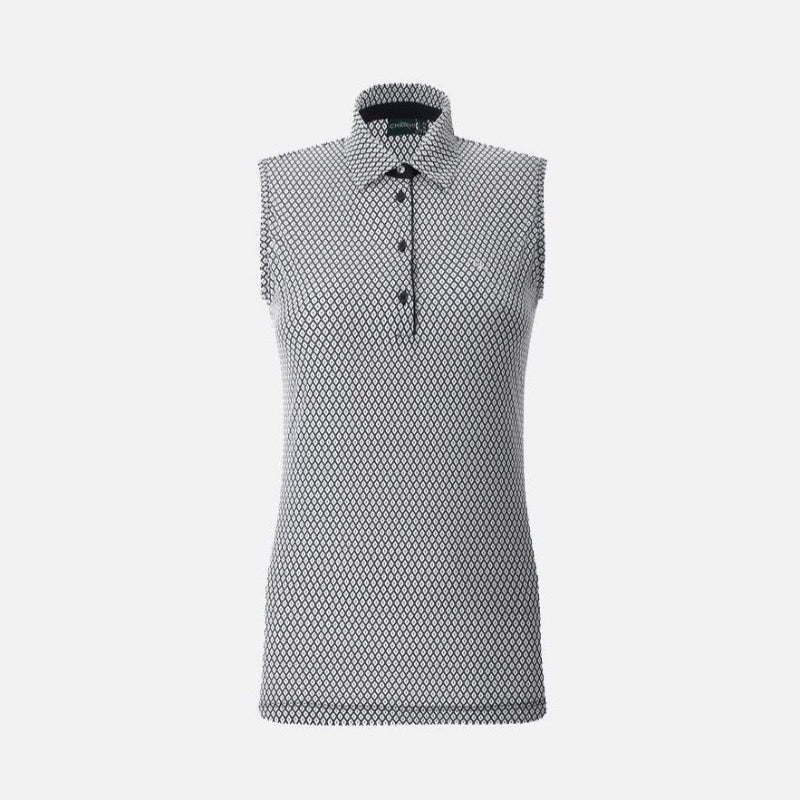 Chervò Aurore S/L Polo - Black/White