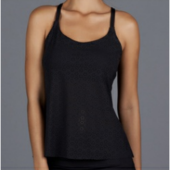 Denise Cronwall All Season Spaghetti Strap Top - Black