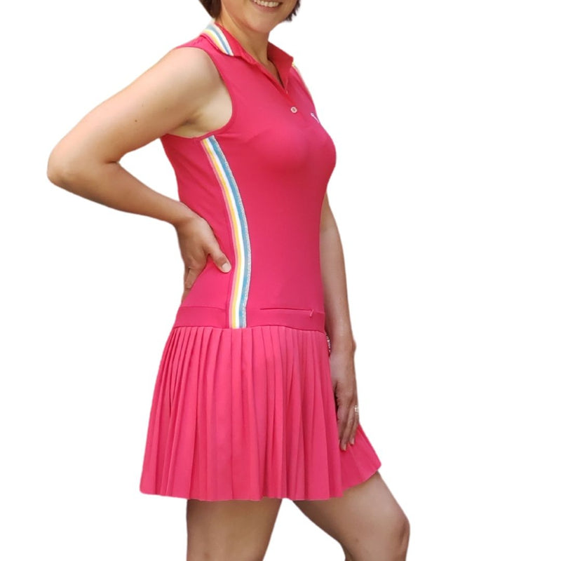 Chervò Jusy S/L Polo Dress - Pink