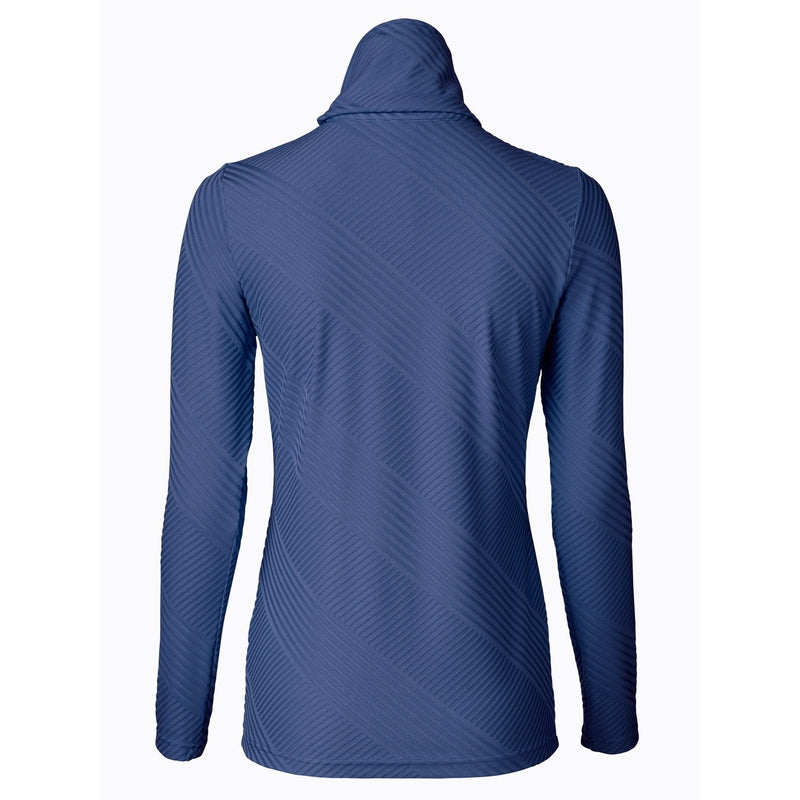 Daily Sports Floy L/S Roll Neck Top - Baltic Blue