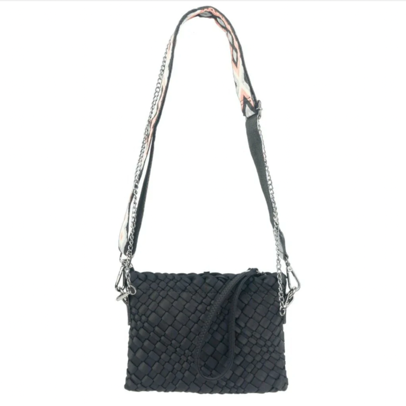 preneLOVE Charlotte Woven Crossbody - Onyx