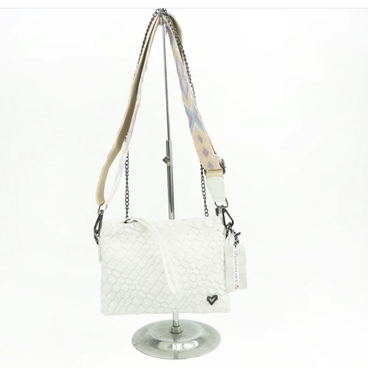 preneLOVE Charlotte Woven Crossbody - White