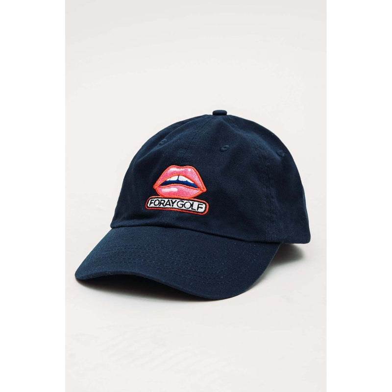 Foray Golf Lips Logo Hat - Navy