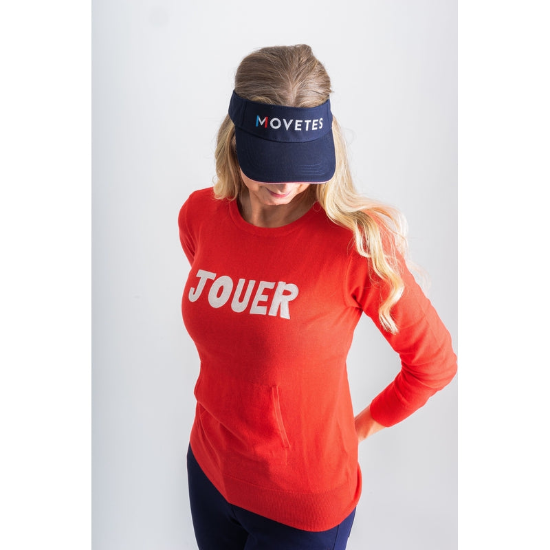 Movetes Jouer Sweater - Poppy/Ivory